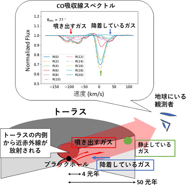 一酸化炭素吸収線スペクトルの観測