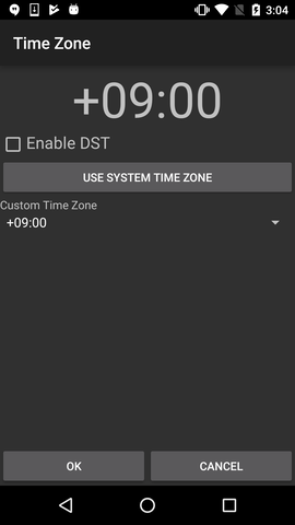 Setting timezone